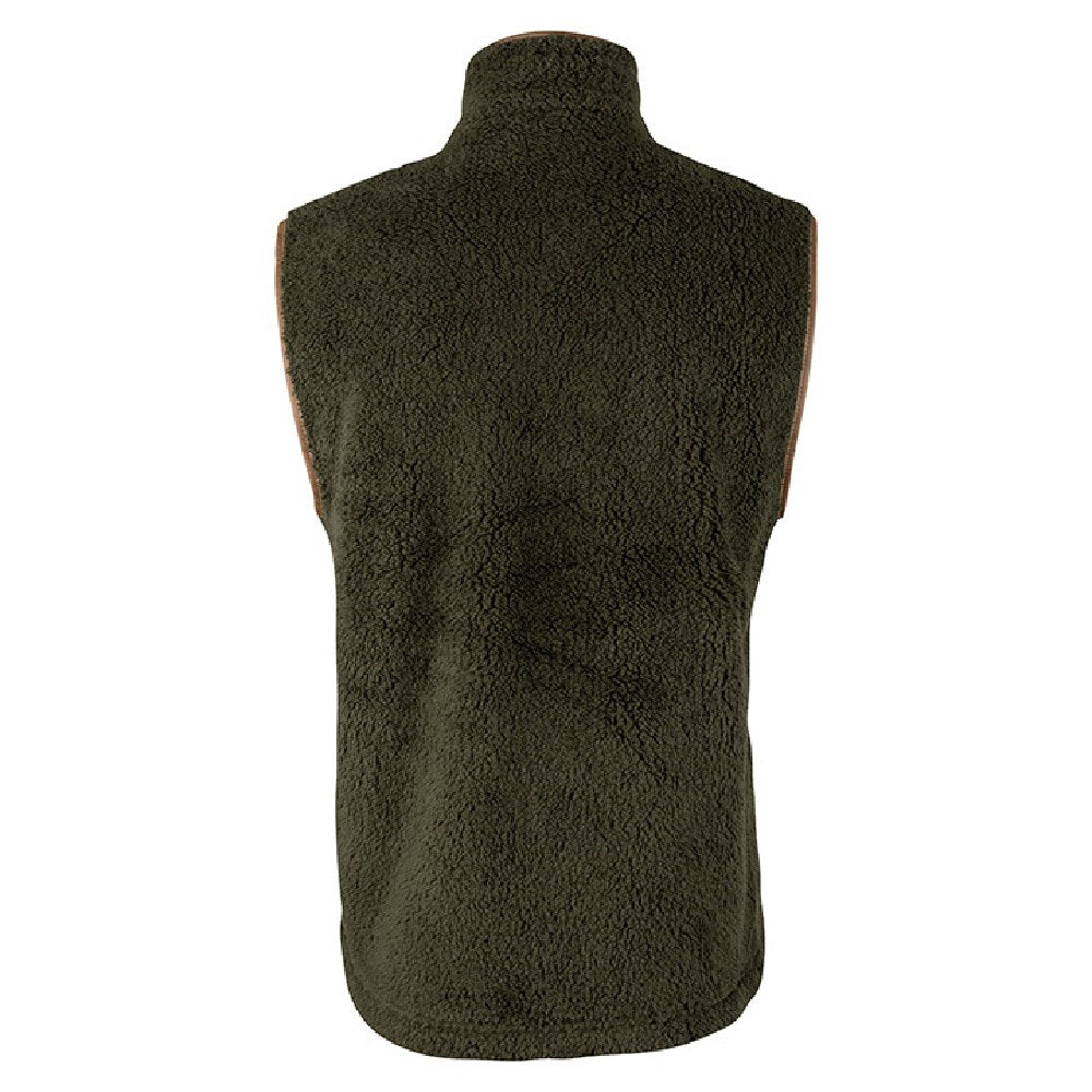 Jack Pyke Countryman Chunky Fleece Gilet in Dark Olive