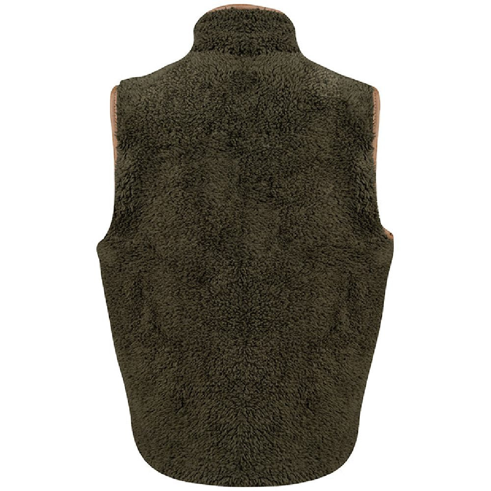 Jack Pyke Junior Sherpa Fleece Gilet in Dark Olive