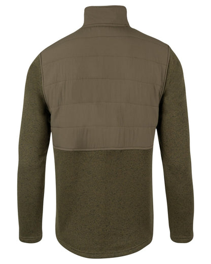 Green Coloured Jack Pyke Mens Snap Neck Pullover on white background 