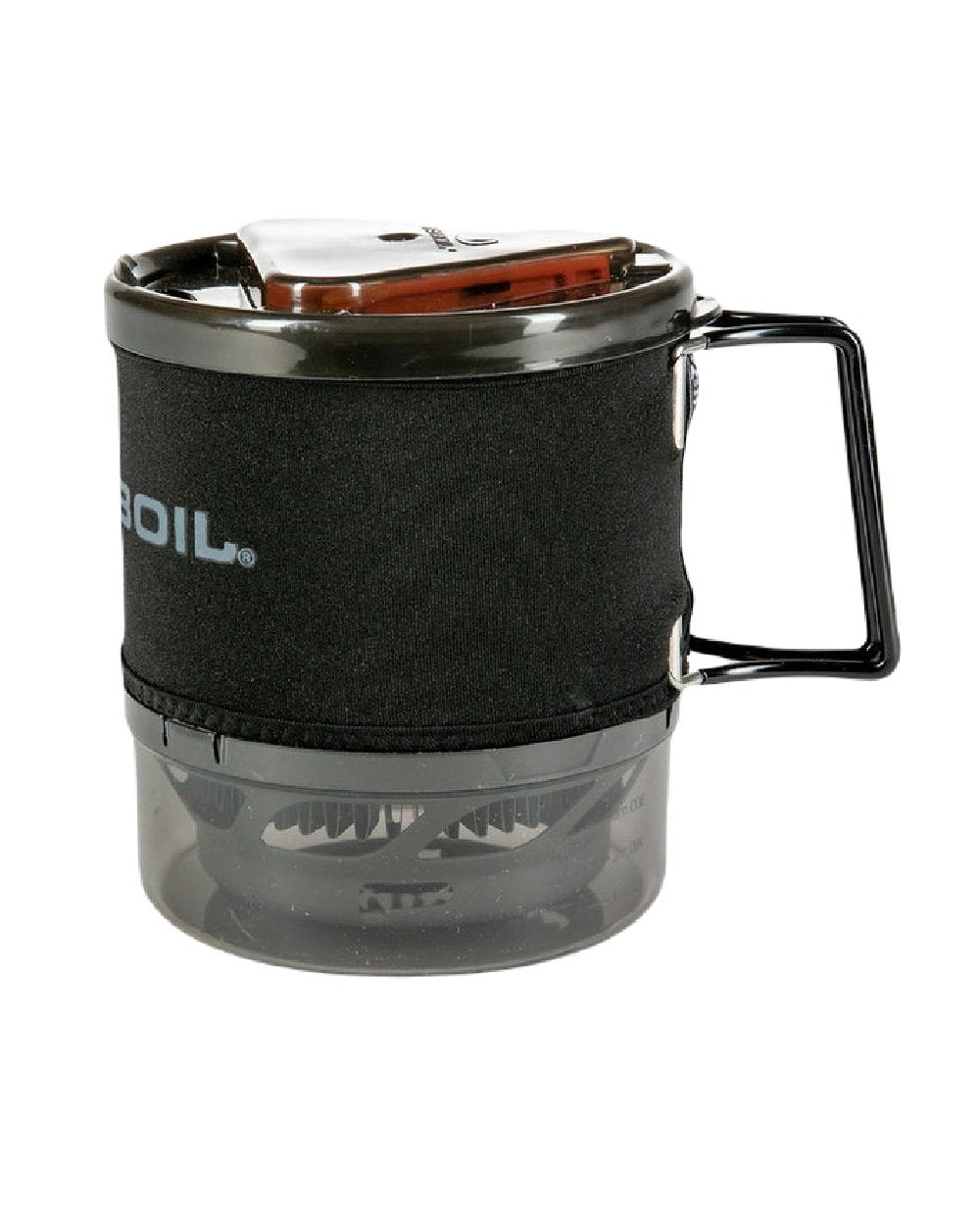 Carbon Coloured Jetboil MiniMo Cooking System on white background 