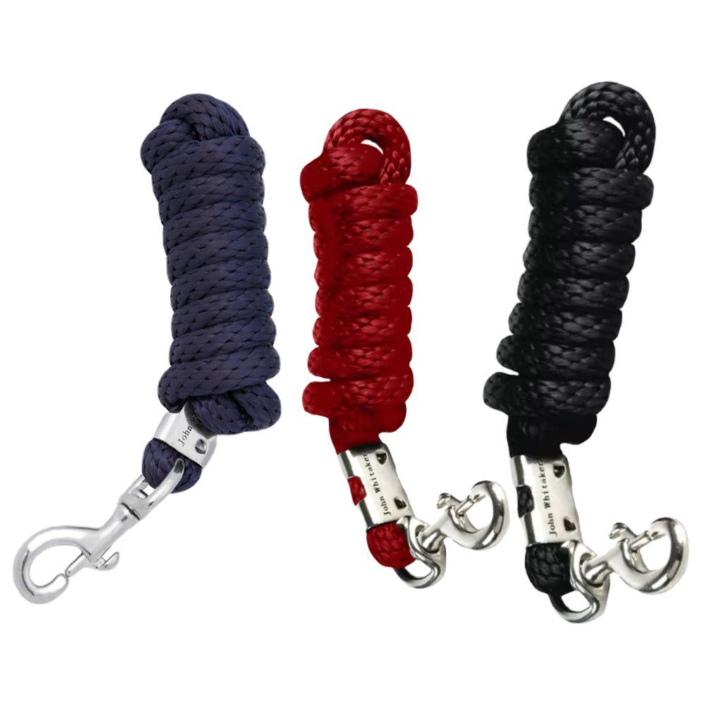 John Whitaker 2m Lead Rope In Navy, Red, Black