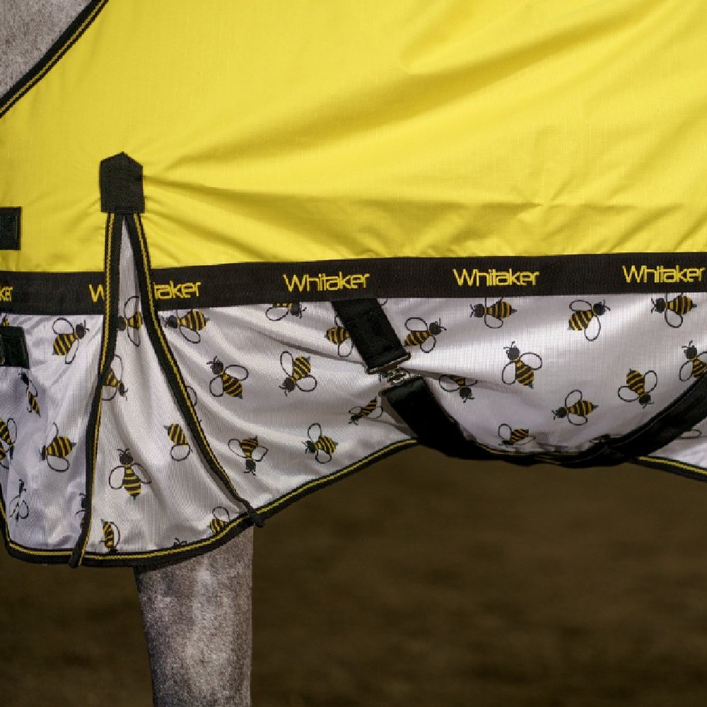 John Whitaker Bee-Dry Airflow Turnout Rug in Yellow/Bee Print