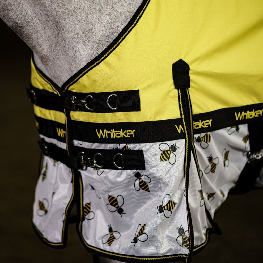 John Whitaker Bee-Dry Airflow Turnout Rug in Yellow/Bee Print