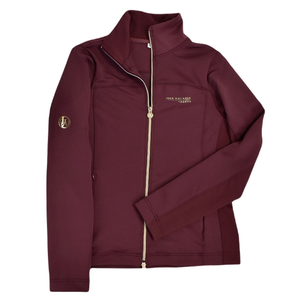 John Whitaker Legend Zip-Up Jacket In Burgundy