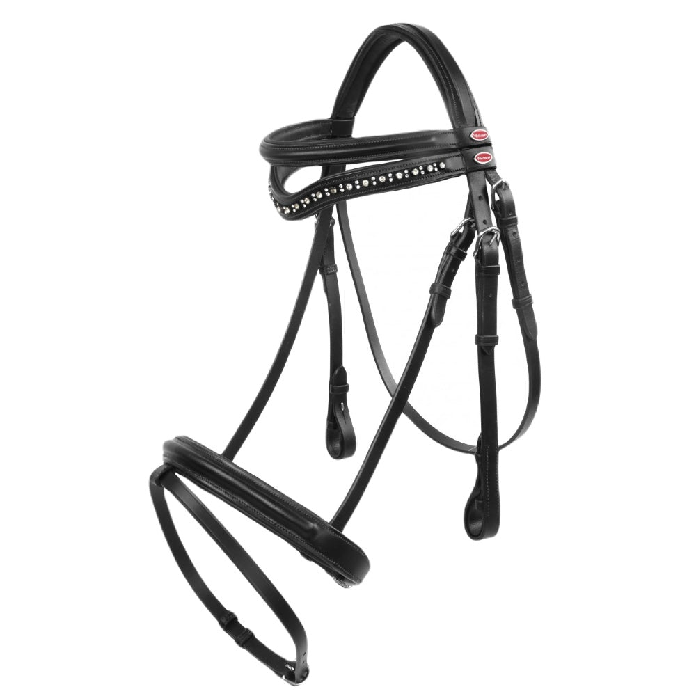 John Whitaker Lynton Flash Bridle With 2 Browbands In Black 