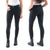 John Whitaker Womens Clayton Breeches with Silicone Grip Knee Patches in Black