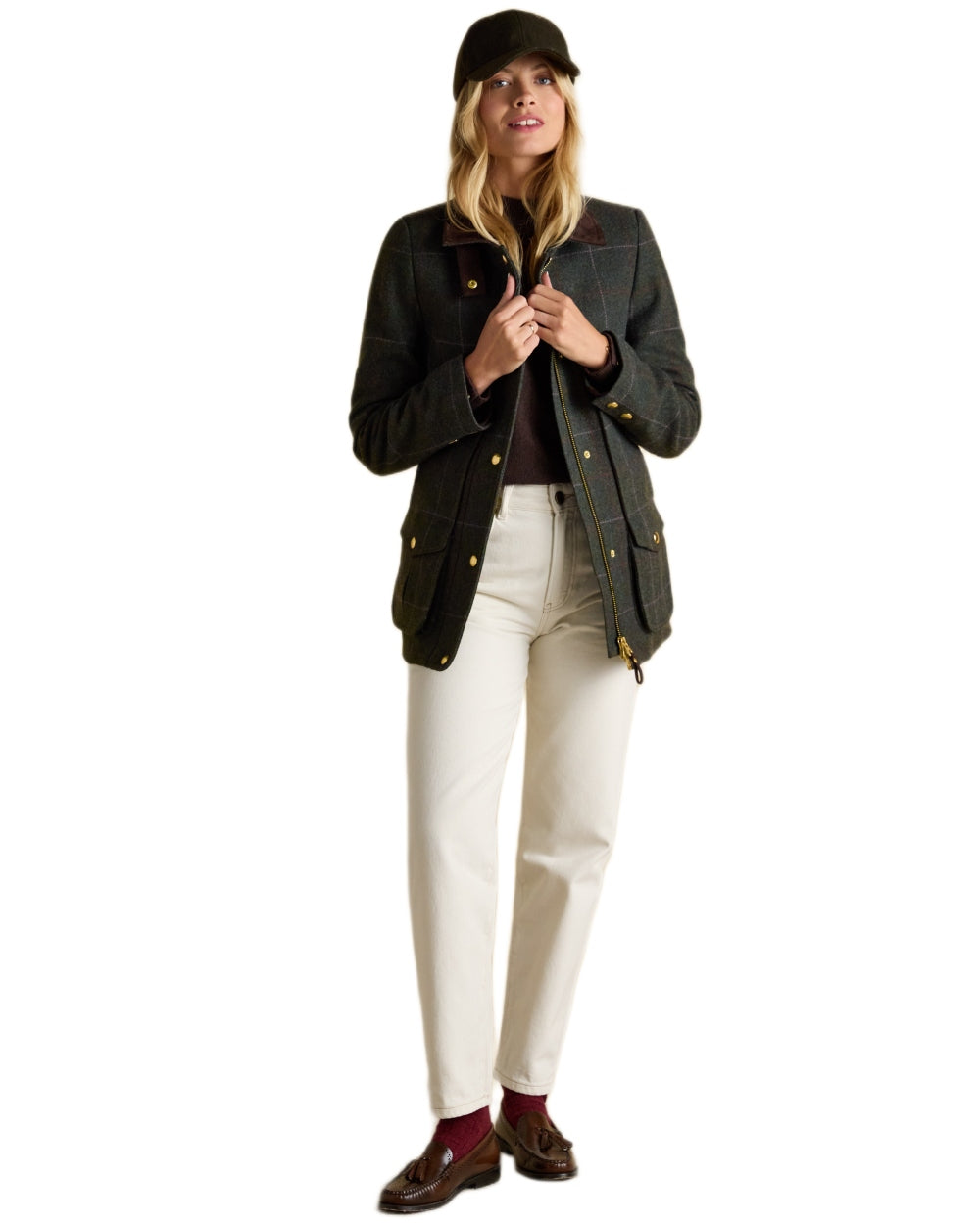 Grasmoor Tweed Coloured Joules Fieldcoat Tweed Jacket on white background 