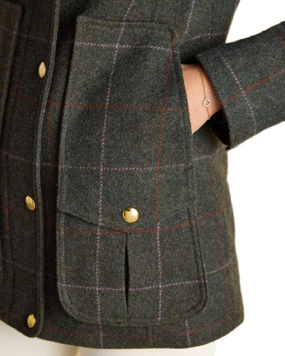 Grasmoor Tweed Coloured Joules Fieldcoat Tweed Jacket on white background 