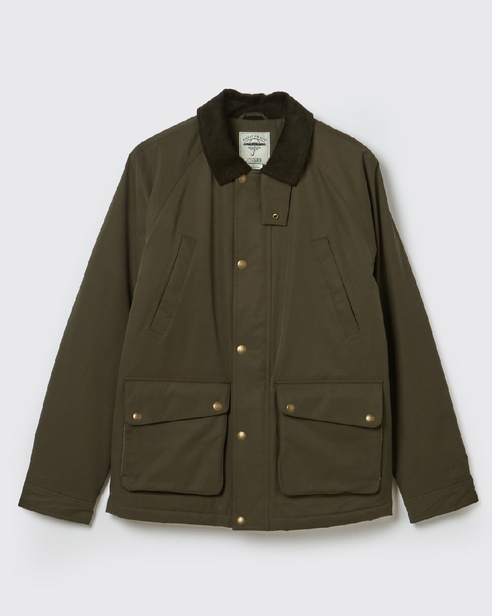 Green Coloured Joules Mens Fraser Field Coat On White Background 