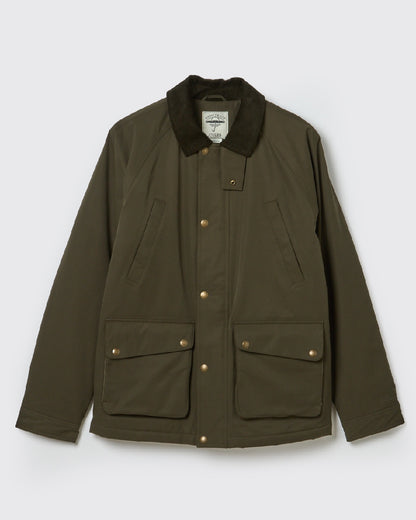 Green Coloured Joules Mens Fraser Field Coat On White Background 