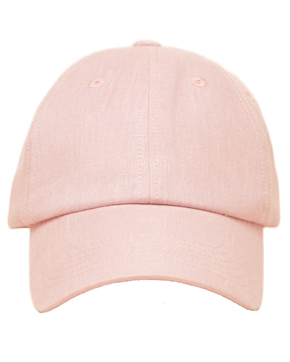 Pink coloured Joules Womens Daley Linen Cap on white background 