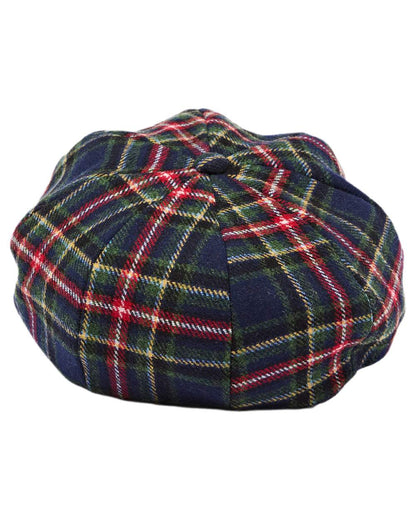 Navy Khaki Coloured Joules Womens Elvaston Baker Boy Hat on white background 