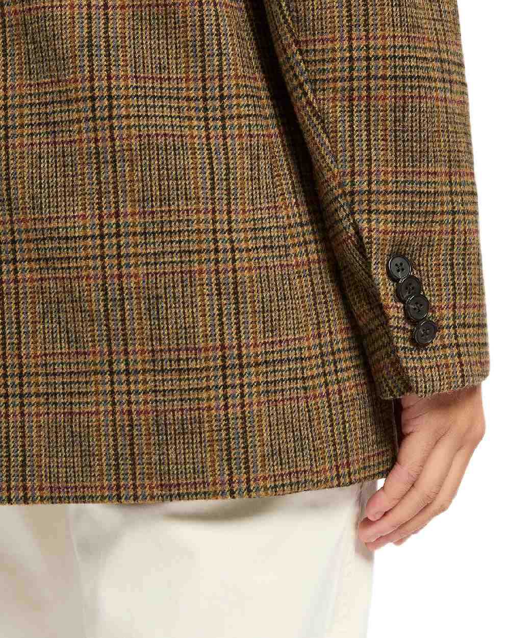Roston Tweed Coloured Joules Womens Hackmore Relaxed Fit Wool Blend Tweed Blazer on white background 