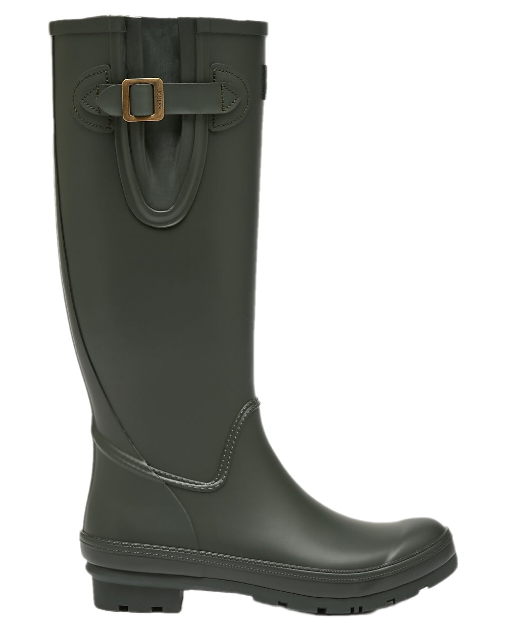 Green Coloured Joules Womens Houghton Adjustable Tall Wellies on white background 