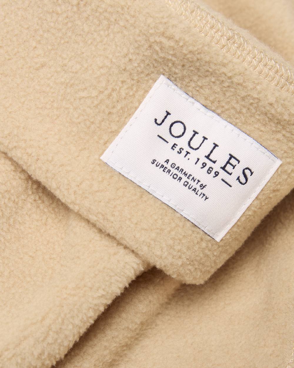 Neutral Coloured Joules Womens Pemberton Fleece Welly Socks on white background 