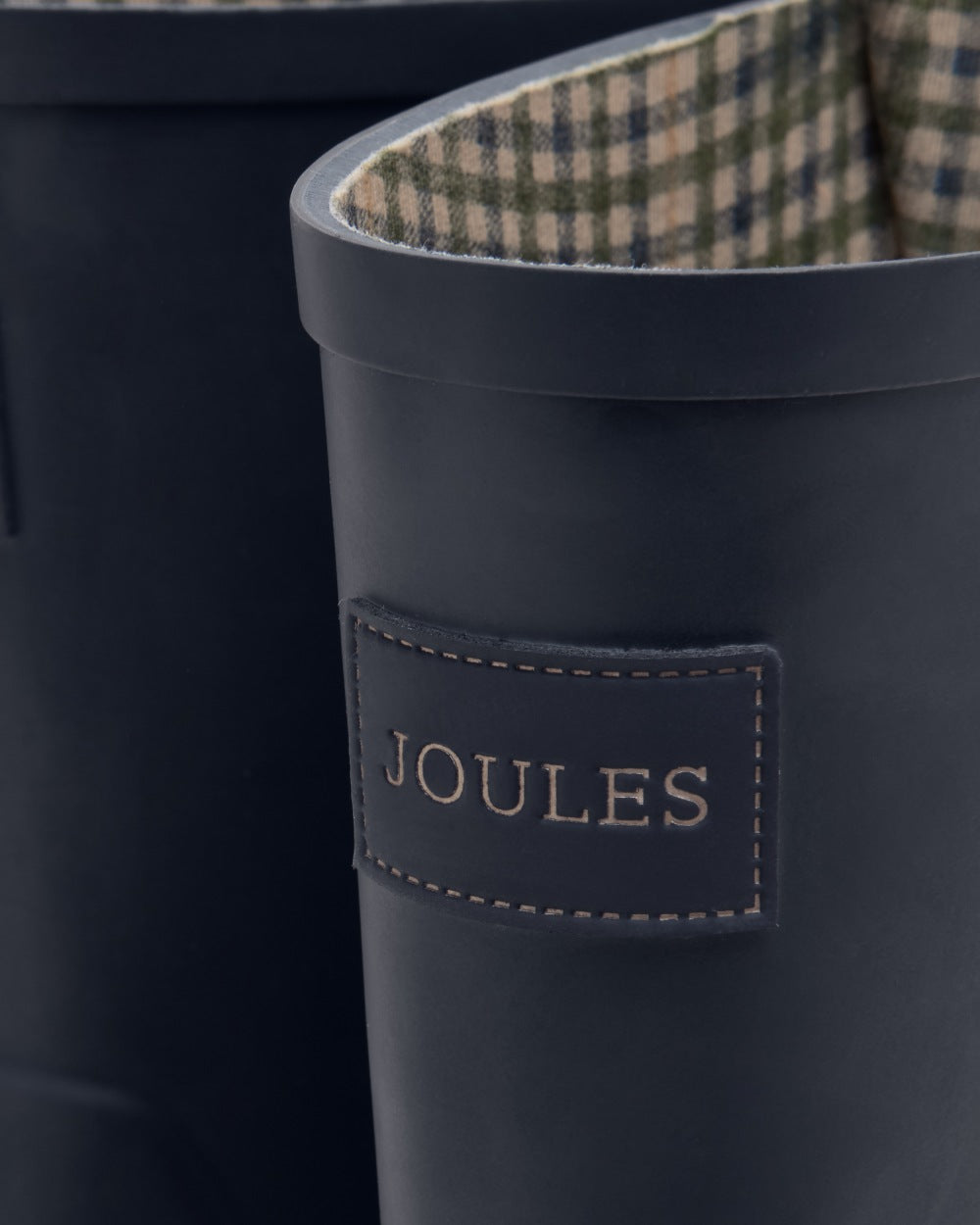 Navy Blue coloured Joules Womens Wistow Adjustable Mid Calf Wellies close up 