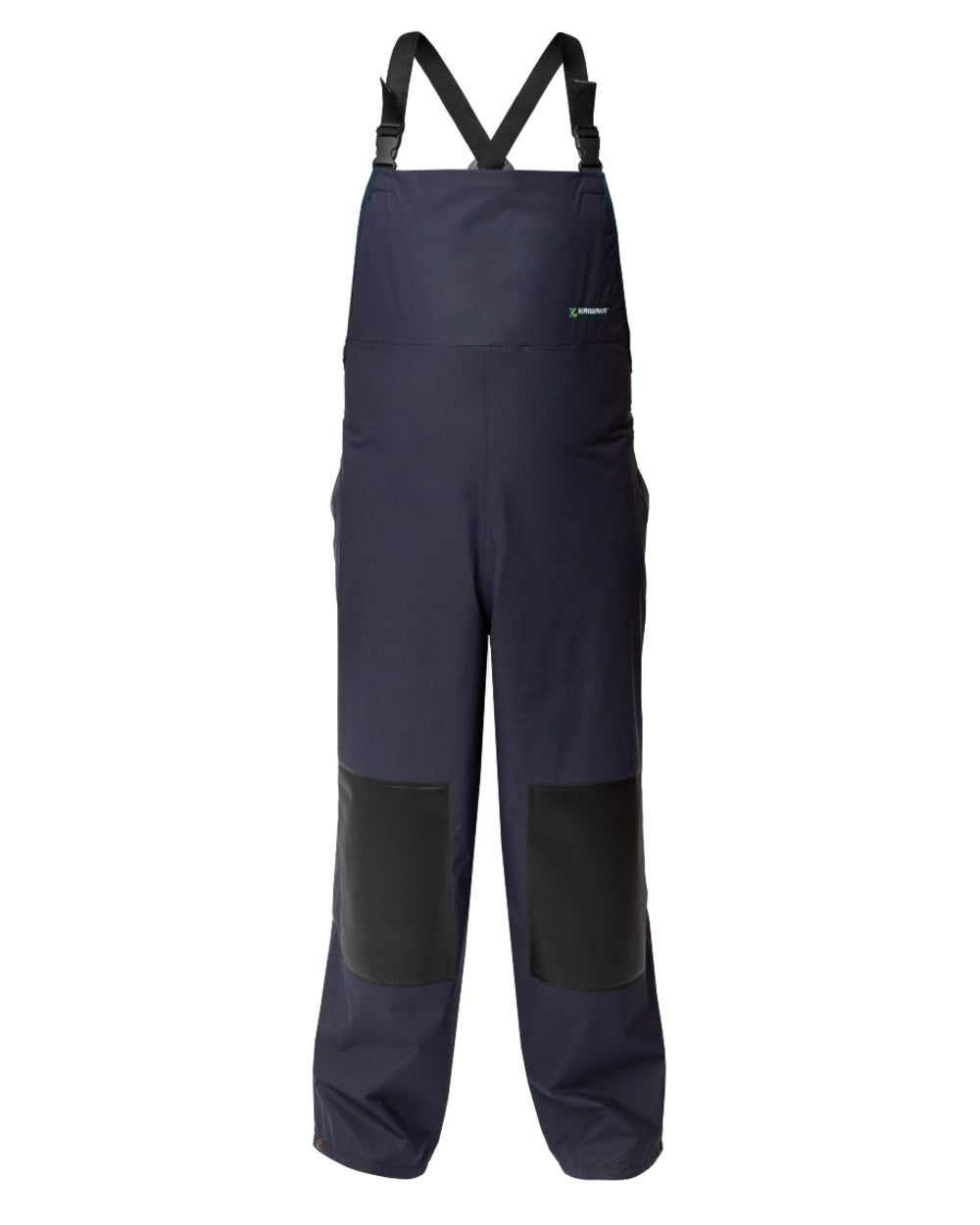 Navy coloured Kaiwaka Mens Agtex Bib Overtrousers on white background 