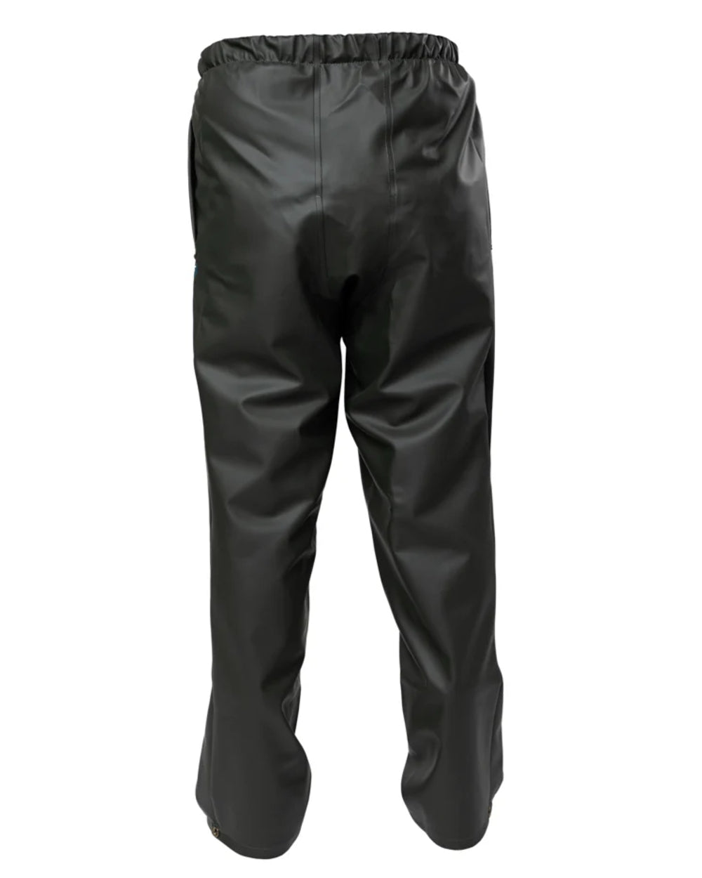 Green coloured Kaiwaka Mens Dairytex Overtrousers on white background 