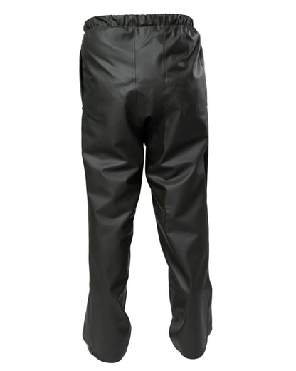 Green coloured Kaiwaka Mens Dairytex Overtrousers on white background 