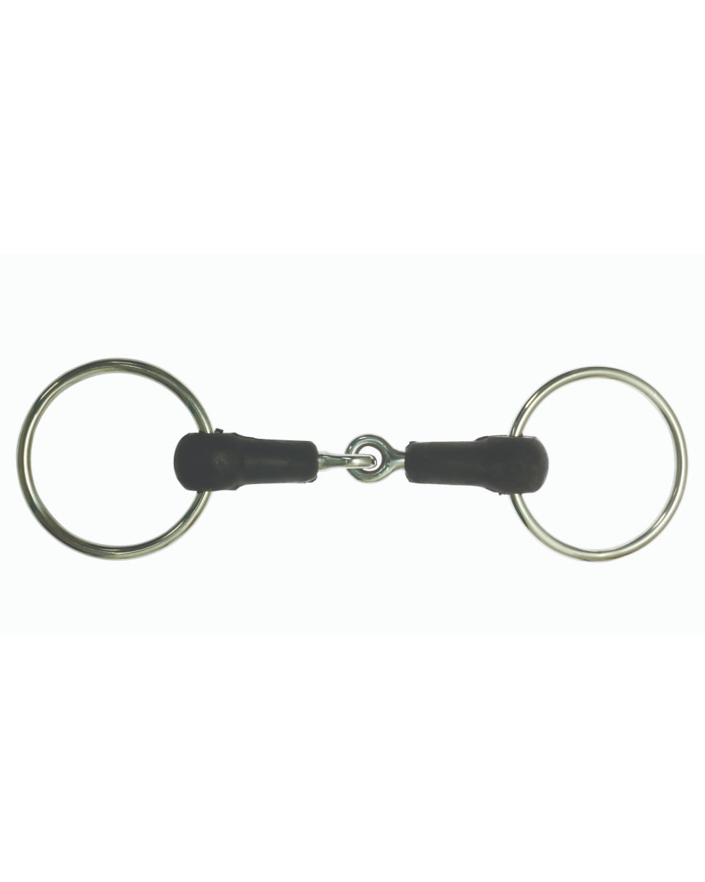 Korsteel Hard Rubber Jointed Loose Ring Snaffle Bit on white background