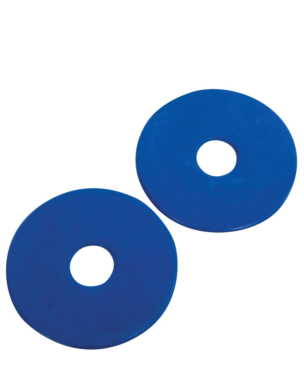 Blue coloured Korsteel Rubber Bit Guards Pair on white background 