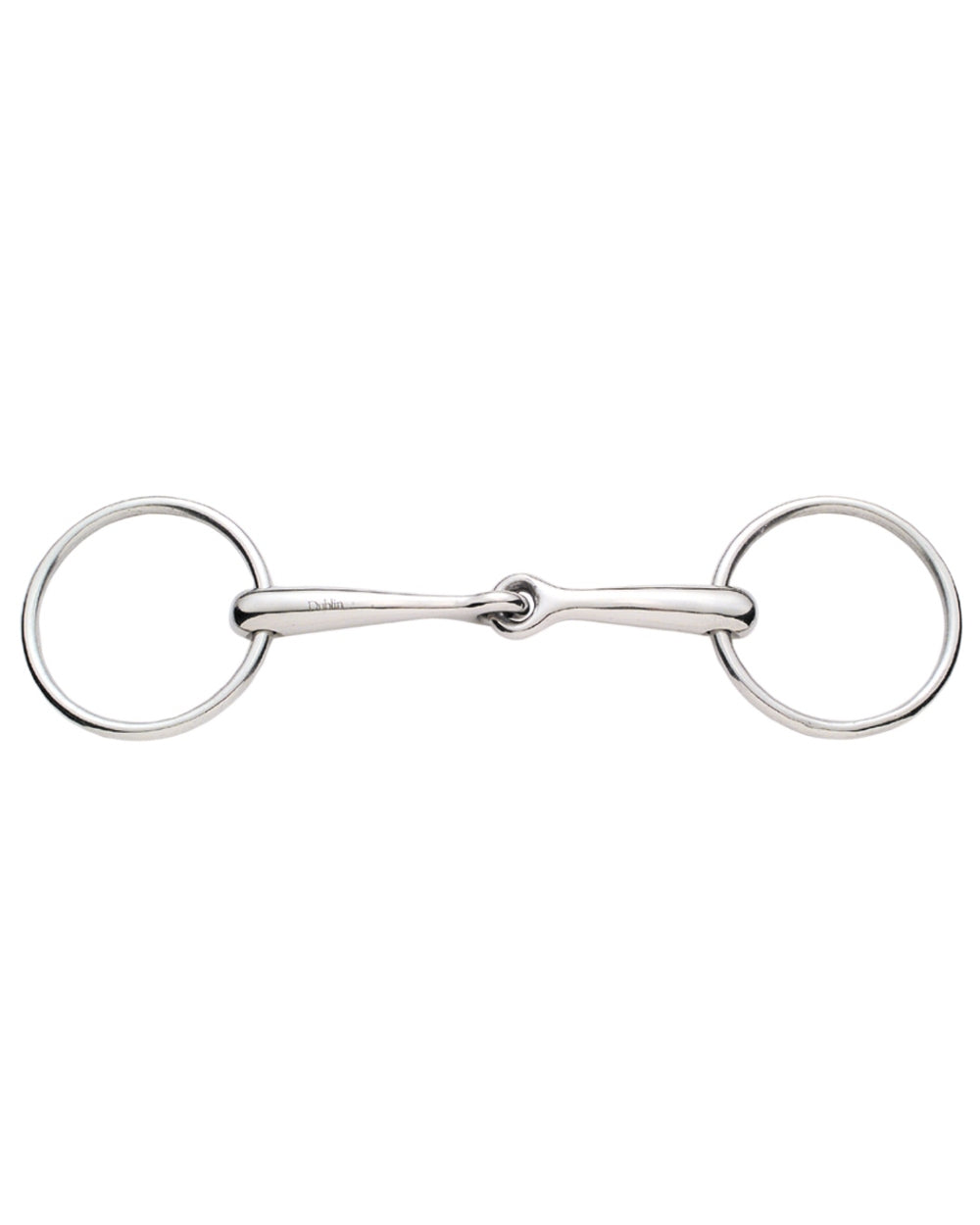 Korsteel Stainless Steel Solid Mouth Jointed 16Mm Loose Ring Snaffle Bit on white background 