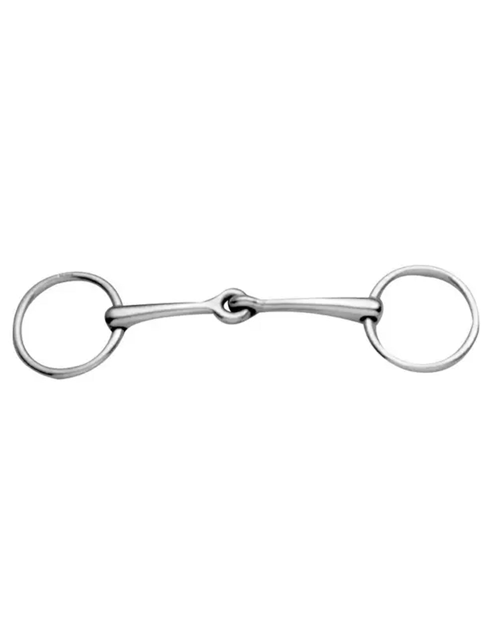 Korsteel Stainless Steel Weymouth Loose Ring Bradoon Snaffle Bit on white background