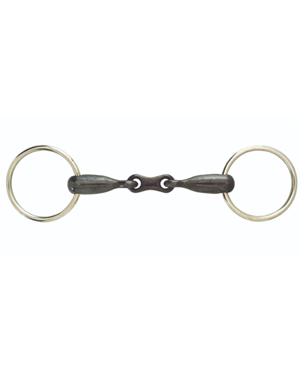 Korsteel Sweet Iron French Link Loose Ring Snaffle Bit on white background