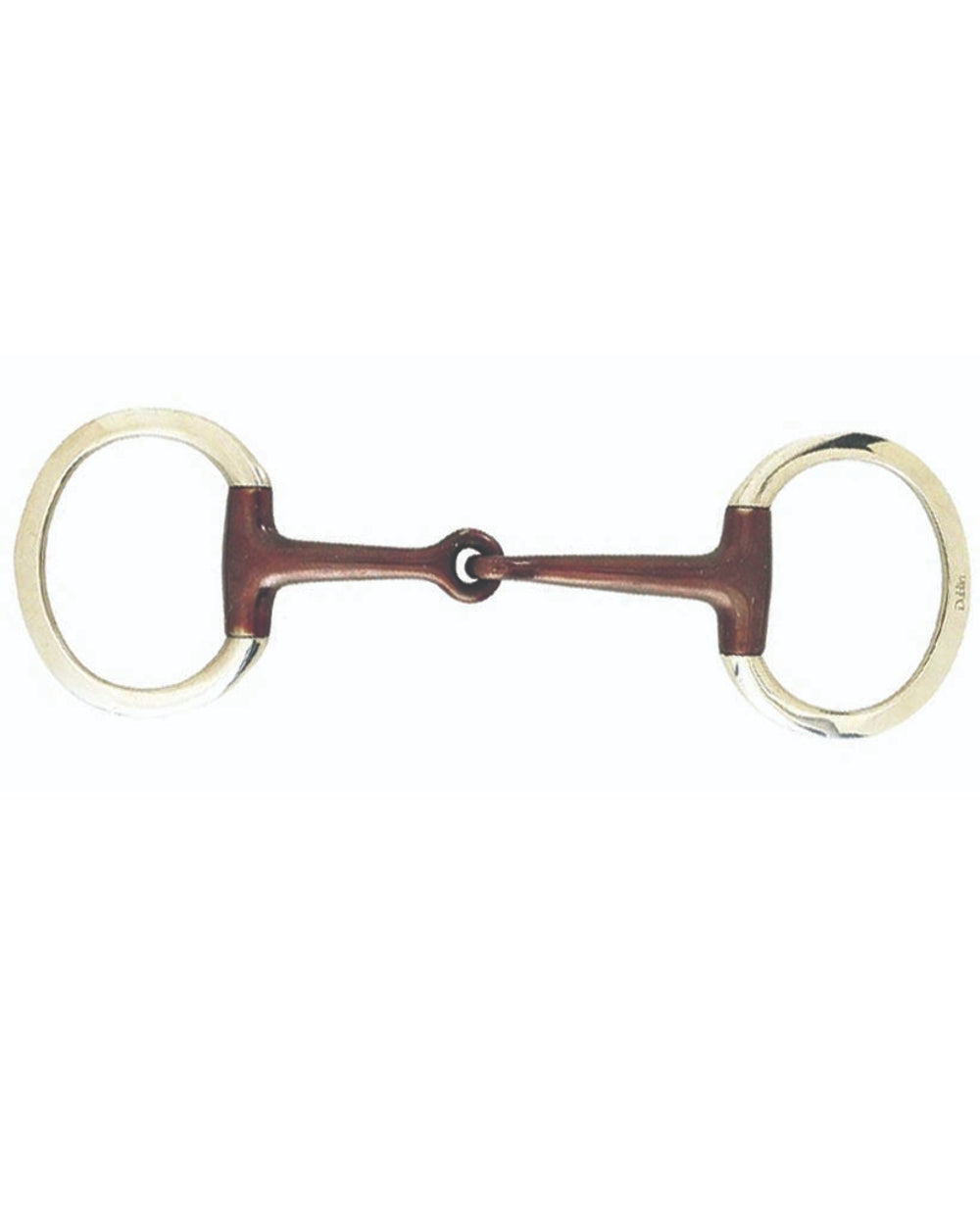 Korsteel Sweet Iron Jointed Eggbutt Snaffle Bit on white background 