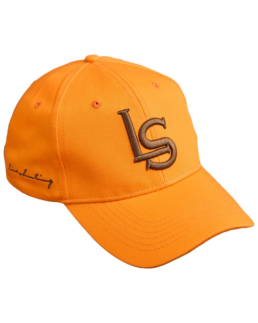 Orange coloured Laksen Baseball 3D Shooting Cap on white background 
