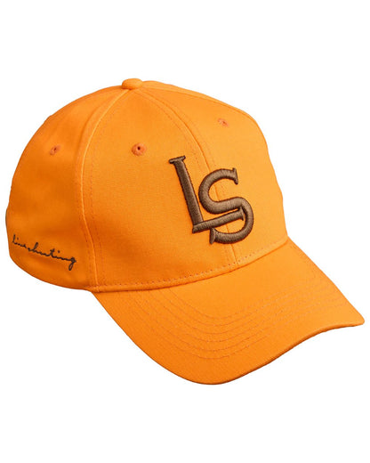 Orange coloured Laksen Baseball 3D Shooting Cap on white background 