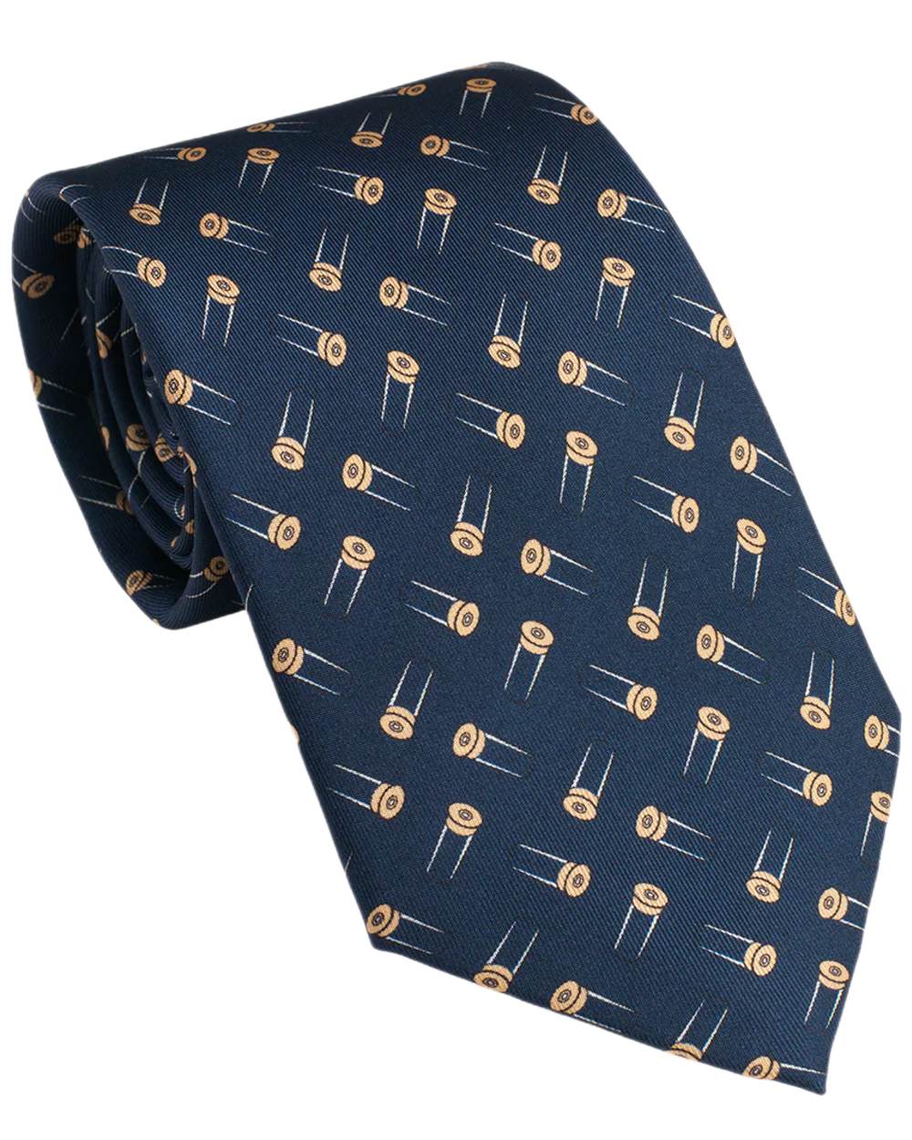 Old Navy Coloured Laksen Cartridge Silhoute Tie on white background 