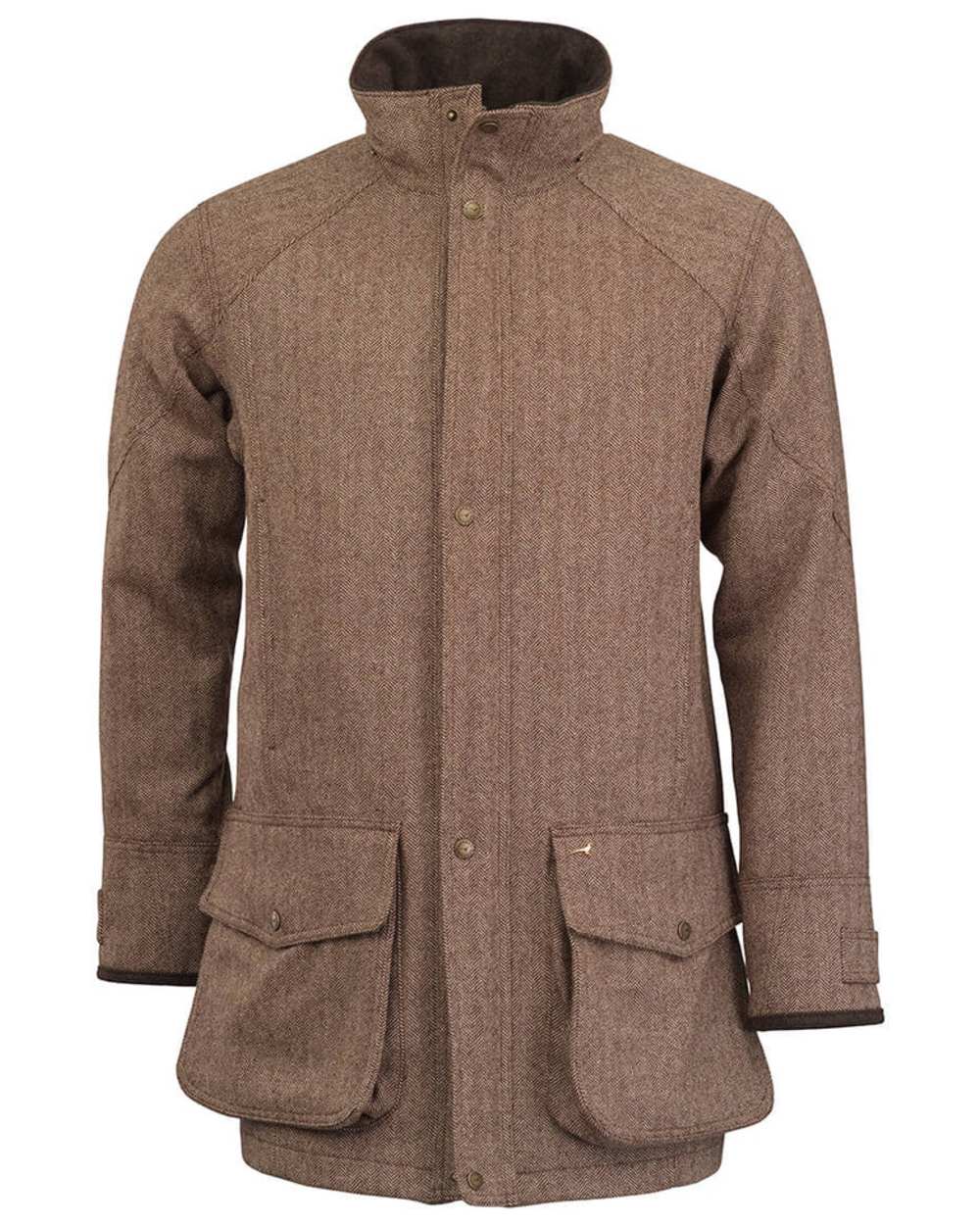 Astor Fairfax coloured Laksen Mens Astor Fairfax Tweed CTX Waterproof Coat on white background 