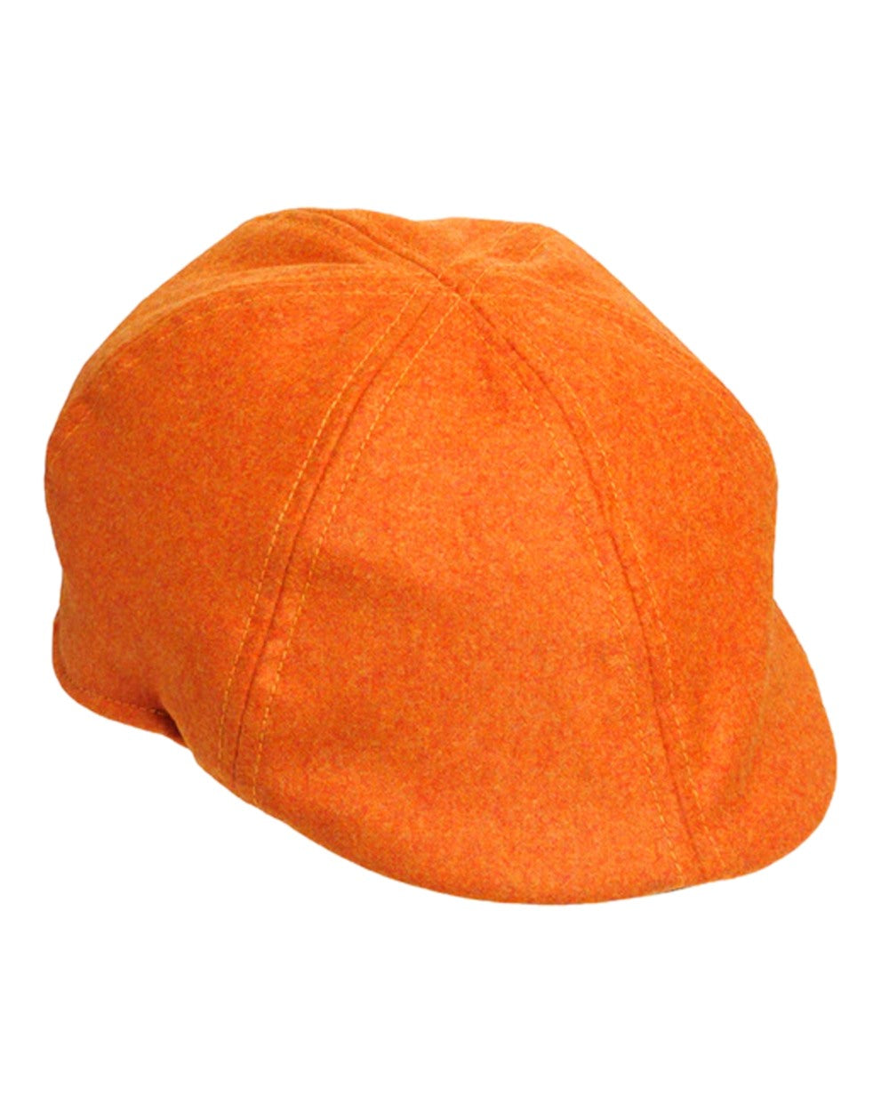 Blaze Orange Coloured Laksen Mens Blaze Monty Cap on white background 