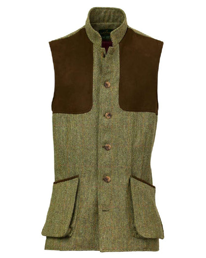 Beleigh Coloured Laksen Mens ulland Tweed Shooting Vest on White Background 