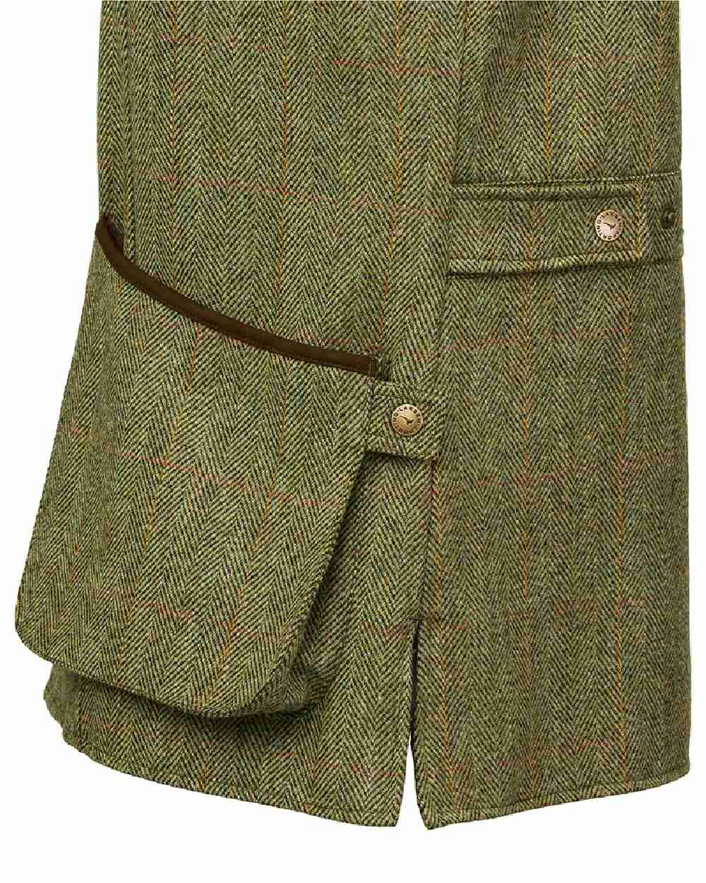Beleigh Coloured Laksen Mens ulland Tweed Shooting Vest on White Background 