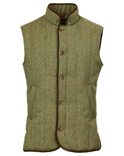 Berleigh Coloured Laksen Mens Quilted Vest on White Background 