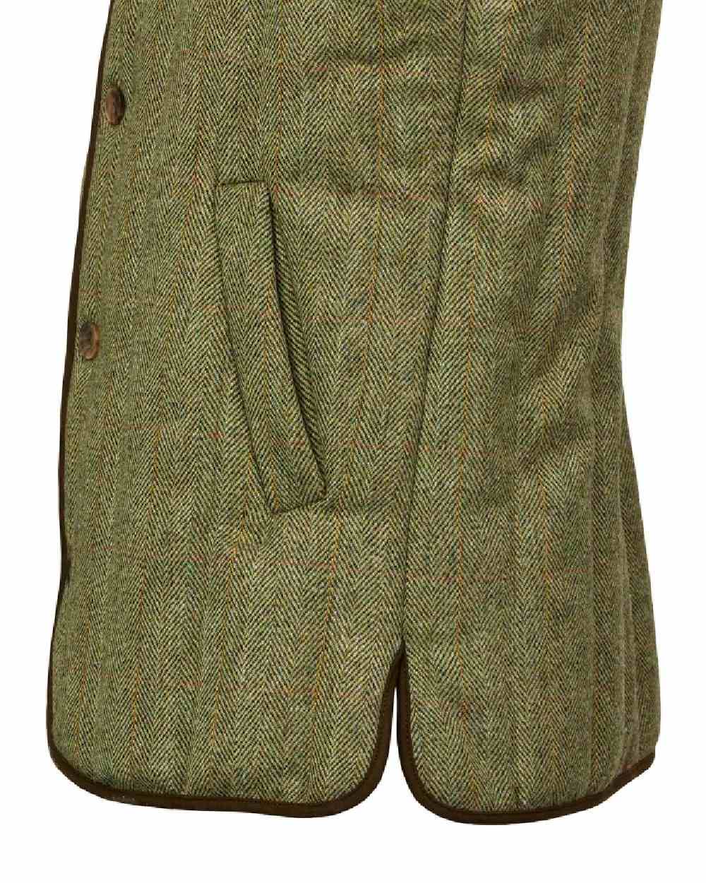 Berleigh Coloured Laksen Mens Quilted Vest on White Background 