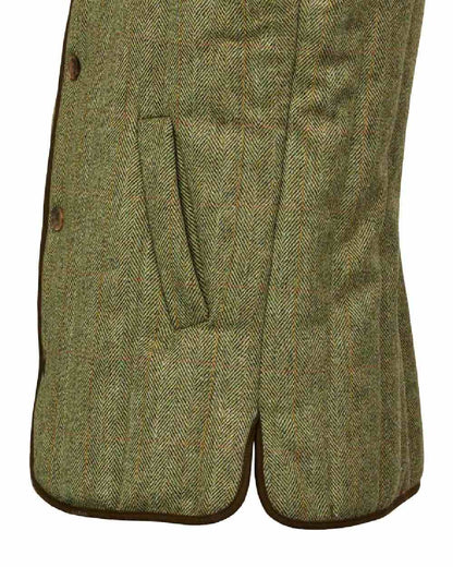 Berleigh Coloured Laksen Mens Quilted Vest on White Background 