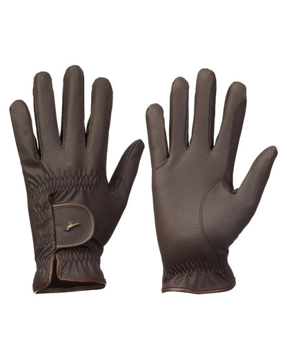 Olive coloured Laksen Mens Ultra Grip Shooting Gloves on white background 