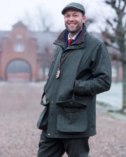 Willow Coloured Laksen Mens Willow Fairfax Coat With CTX on outdoor background 