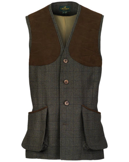 Willow Coloured Laksen Mens Willow Leith Shooting Vest on white background 