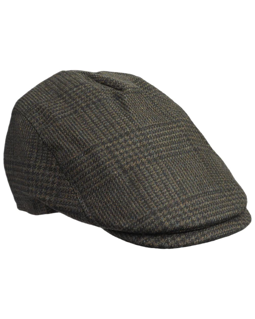 Willow Coloured Laksen Willow Drivers Flat Cap on white background 