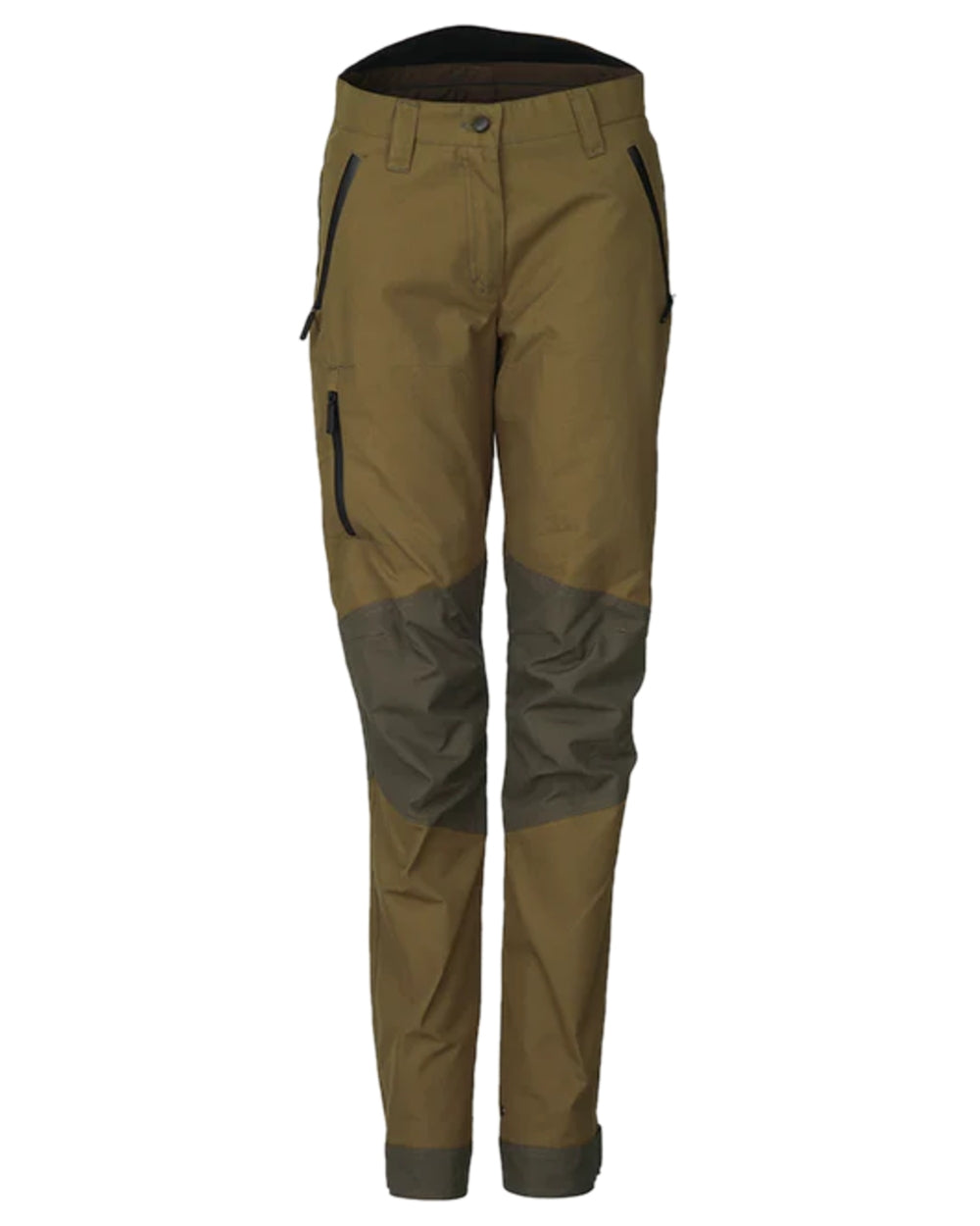 Olive Bronze Coloured Laksen Womens Dynamic Eco Hunting Trousers on white background 