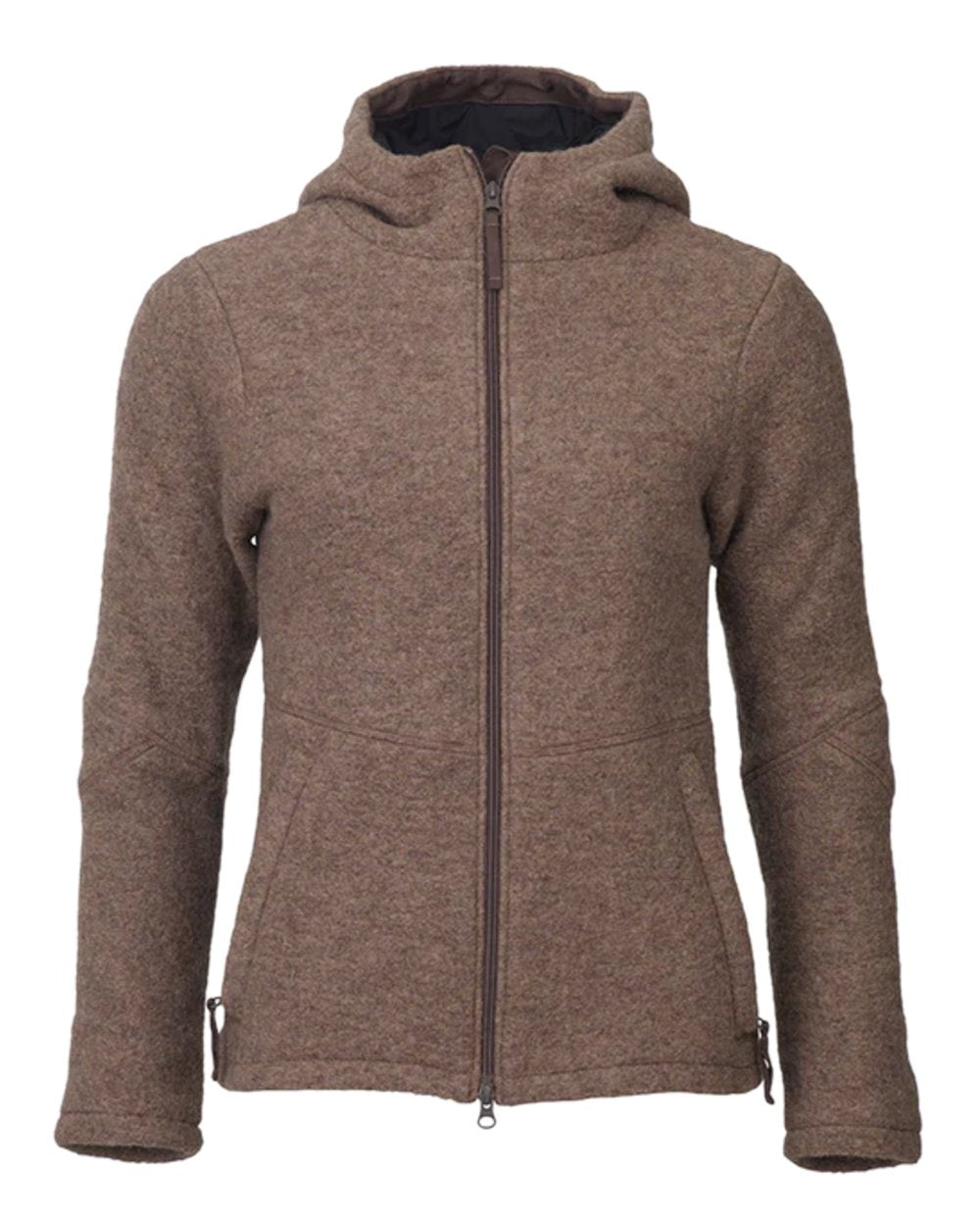 Camel Coloured Laksen Womens Fiona Fleece Jacket with CTX Air on white background 