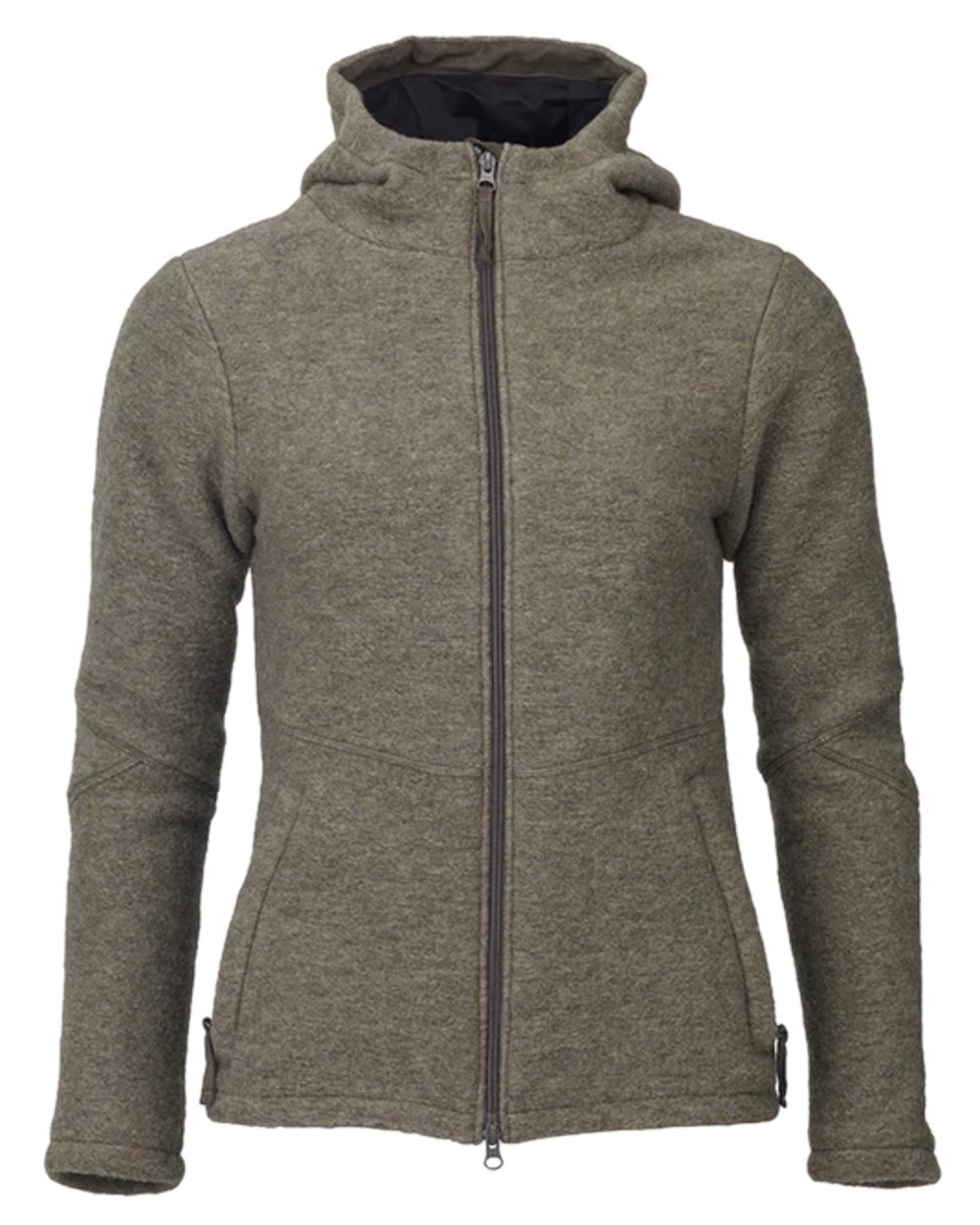Olive Coloured Laksen Womens Fiona Fleece Jacket with CTX Air on white background 