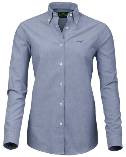 Light Blue Coloured Laksen Womens Karli Chambray Shirt on white background 