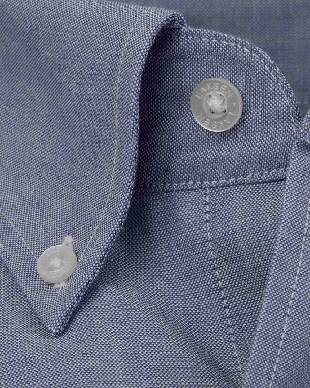 Light Blue Coloured Laksen Womens Karli Chambray Shirt on white background 