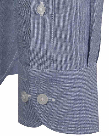 Light Blue Coloured Laksen Womens Karli Chambray Shirt on white background 