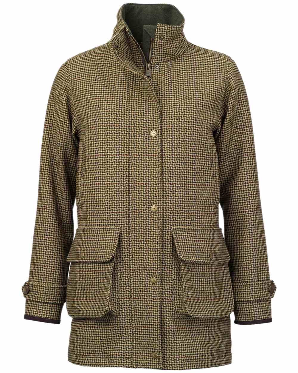 Lily Tweed Coloured Laksen Womens Lily Tweed Coat With CTX on white background 